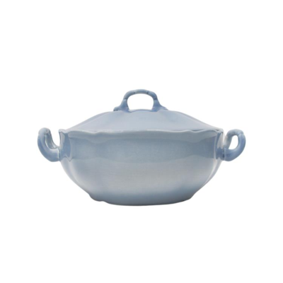 Heritage Dekschaal met deksel 22x9cm - Water Blue