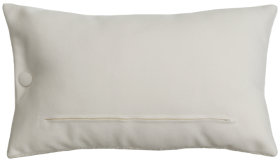 Kussen bouclé knoop ecru