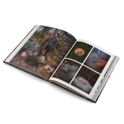 Koffietafelboek Cooking on fir