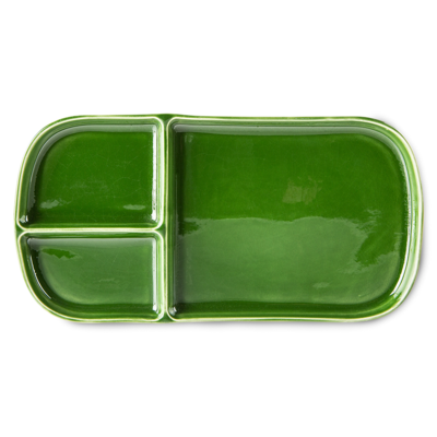 HKliving Emeralds plate rectangular Green
