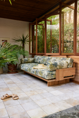 HKliving bank Outdoor Sofa teak Botanical