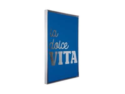 Wanddecoratie La Dolce Vita Medium donkerblauw &amp; zilver