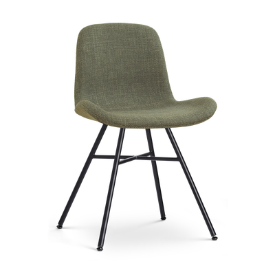 Eetkamerstoel Noa-Fé gestoffeerd - zwart onderstel