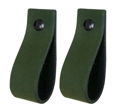 Leren handgrepen set van 2 - maat M