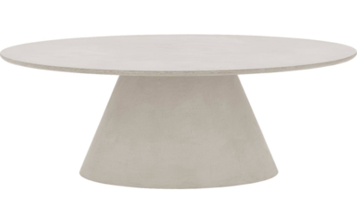 Bogard beton tafel ovaal | Light-grey