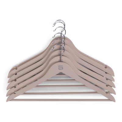 Kledinghangers hout - set van 24