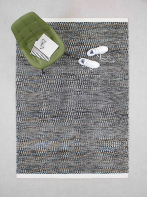 Vloerkleed Vaasa Black White 160x230