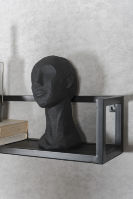 Wandplank Vintage zwart 81 cm