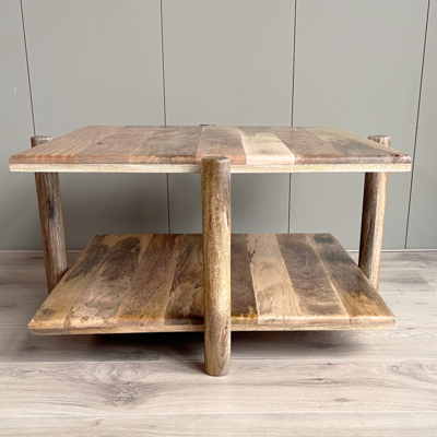 Old Inn wonen Salontafel naturel vierkant mango