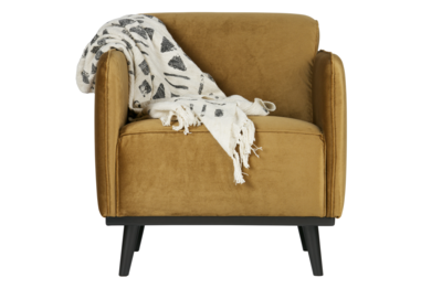 Fauteuil Statement met arm fluweel
