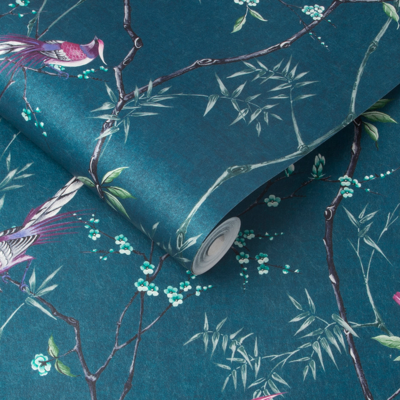 Graham &amp; Brown  vliesbehang  Tori Teal