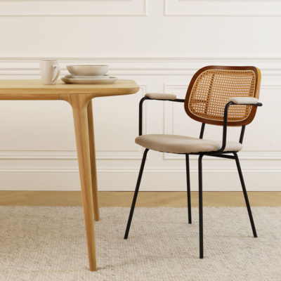 Rotan eetkamerstoel Jolie - met armleuningen