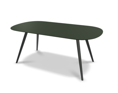 They &amp; Me eettafel Joy – plat ovaal – HPL Zucchini