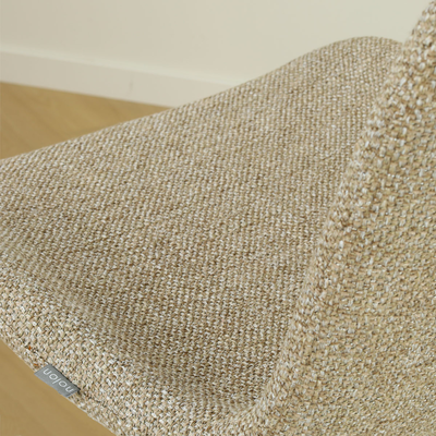 Eetkamerstoel Noa-Fé gestoffeerd - wit onderstel