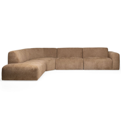 JaxxChoice hoekbank Veda bruin