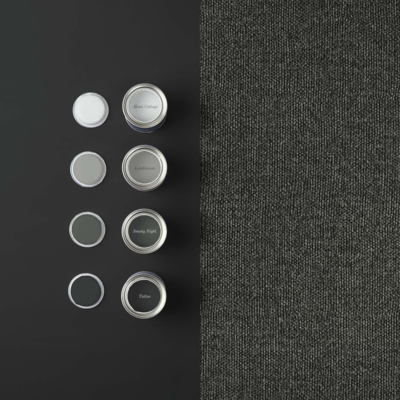 Graham &amp; Brown vliesbehang met vinyl toplaag Twill Deep Grey