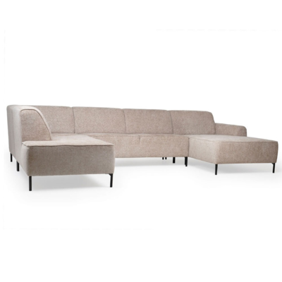 JaxxChoice hoekbank U-model Lotta bruin