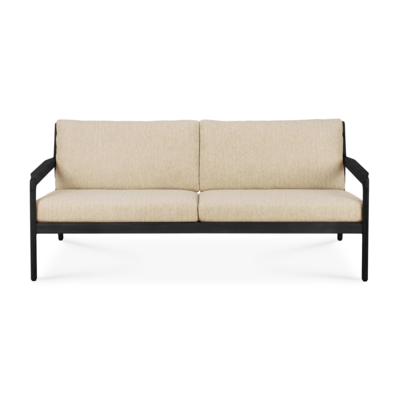Ethnicraft - Outdoor - Teak Jack sofa 180cm - zwart