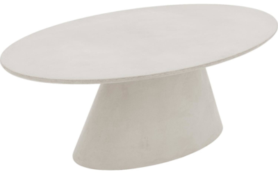 Bogard beton tafel ovaal | Light-grey