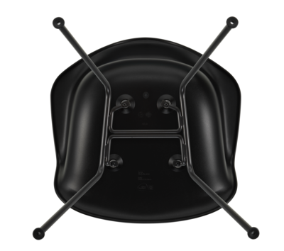 Vitra stoel Eames DAX Basic Dark onderstel