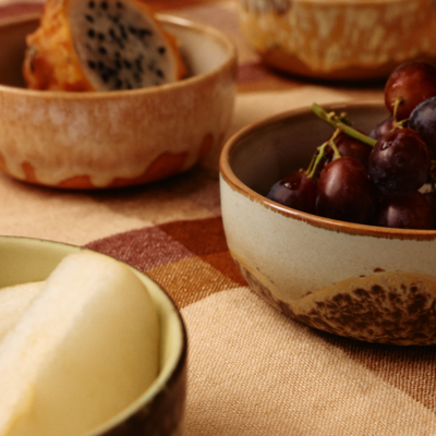 HKliving Tapas Bowls 70's Ceramics - Set van 4