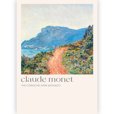 Poster Claude Monet - The Corniche near Monaco