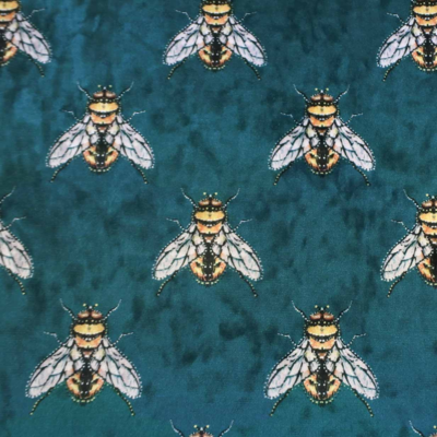 Kussen velvet hommel bijtjes