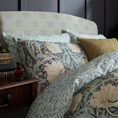 bedtextiel william morris at home pimpernel indigo