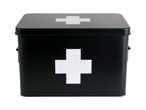 EHBO doos large metal matt