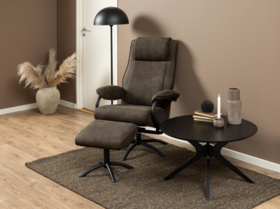 Glasgow Salontafel - Ø80 cm - Zwart