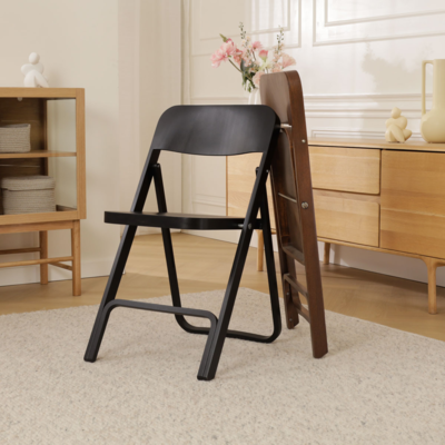 Flip - Houten klapstoel en rek