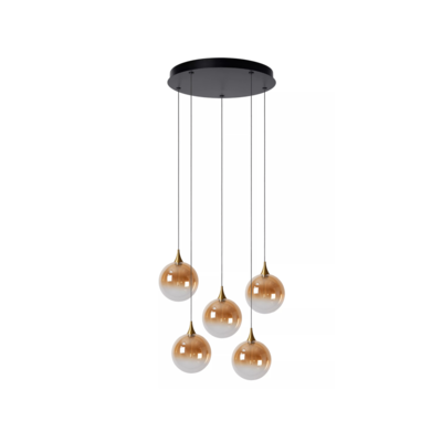 Hanglamp Gisela 5-Lichts – Amber