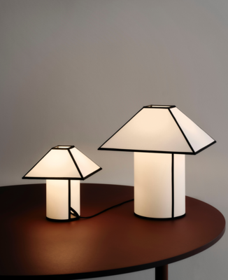Ava Pyramid table lamp white
