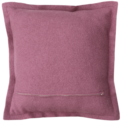 Kussen boiled wool cerise vierkant