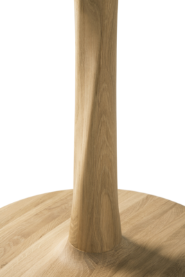 Ethnicraft - Torsion eettafel - eiken/eiken zwart - hoogte: laag 69cm