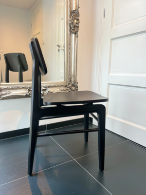 Hal & Eetkamer Stoel Odin Zwart - Midcentury