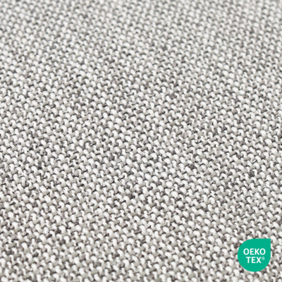 Nout-Otis bureaustoel wit onderstel - Gestoffeerde zitting met armleuningen