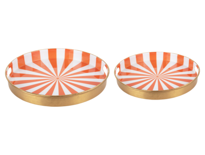 Set van 2 serveerschalen Candy Swirl