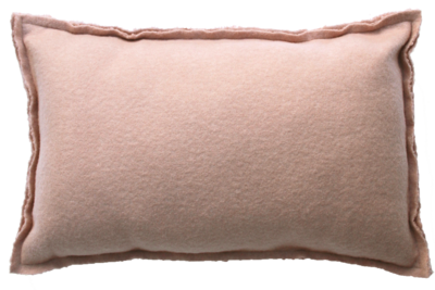 Kussen bouclé oud roze