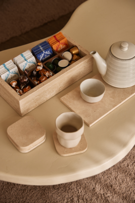 Opbergbox travertine 32,5x17,5