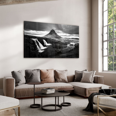 Walljar acrylglas schilderij - Iceland Waterfall