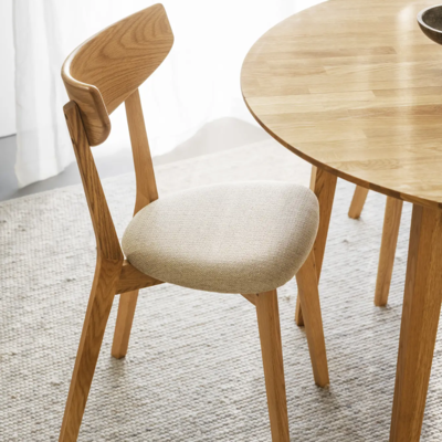 Eetkamerstoel eikenhouten Ami