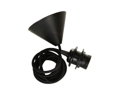 Hanglamp Silvia Ø32 cm koordset zwart