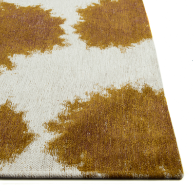 Paintball bruin structuurpatroon hedendaags abstract vloerkleed