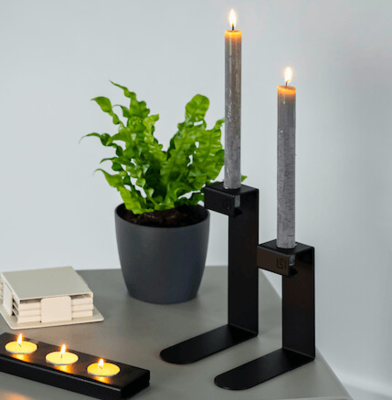 Steellish kandelaar Mino