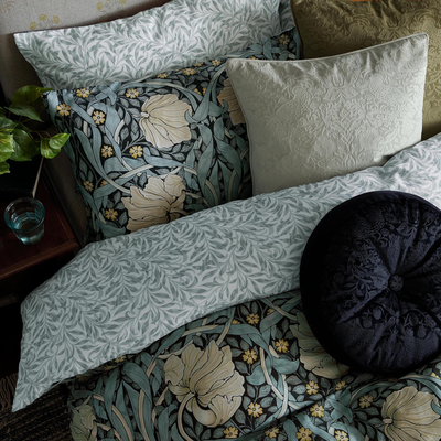 bedtextiel william morris at home pimpernel indigo