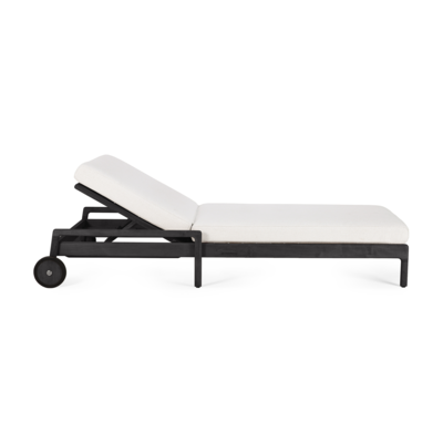 Ethnicraft - Outdoor - Teak Jack adjustable lounger - zwart