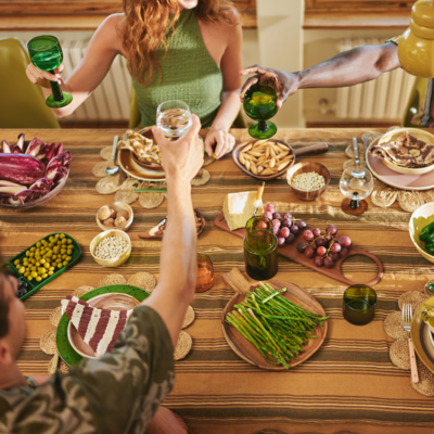 HKliving Dinner Plates - 70's Ceramics