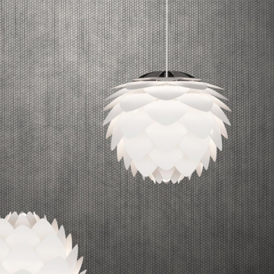 Hanglamp Silvia Ø50 cm koordset wit