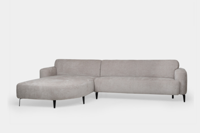 JaxxChoice hoekbank Loren lichtgrijs